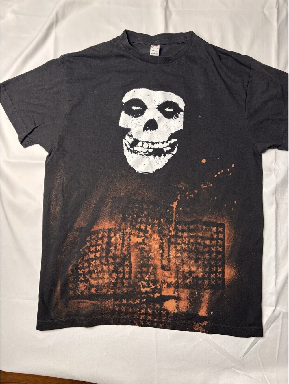 M & M Men's Black Medium Punk Goth Grunge Reworked Bleached